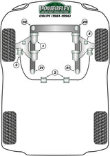 Audi 80 / 90 - inc S2/RS2 & Quattro  Front Anti Roll Bar Drop Link Upper Bush