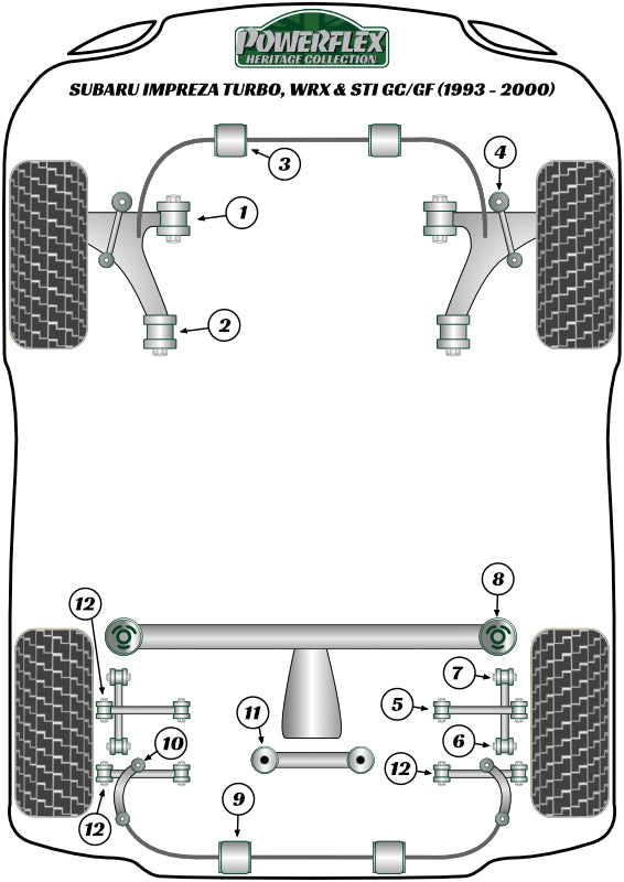 Subaru Rear Trailing Link Front Bush