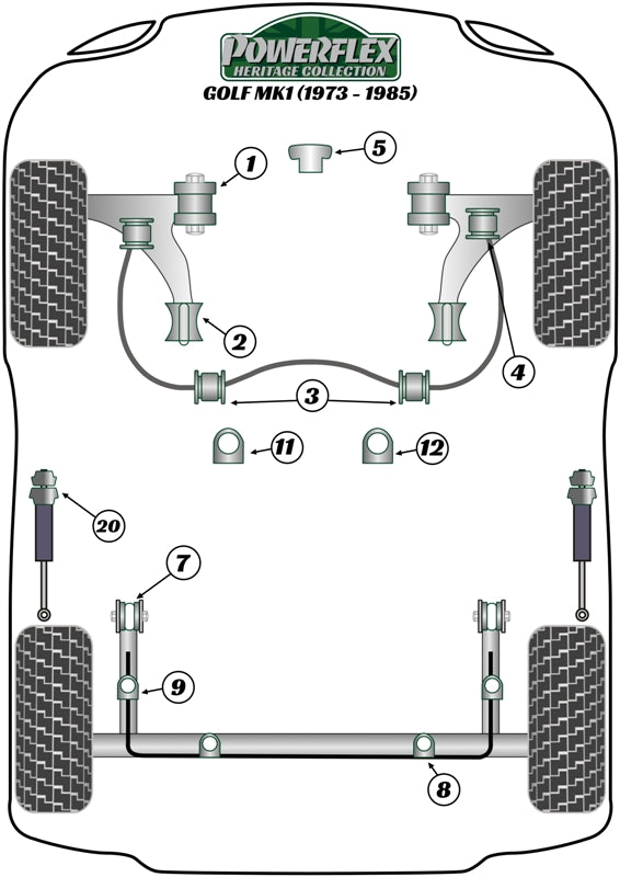 Volkswagen Rear Beam Mounting Bush