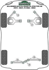 Alfa Romeo Front Caster Bar To Body Bush