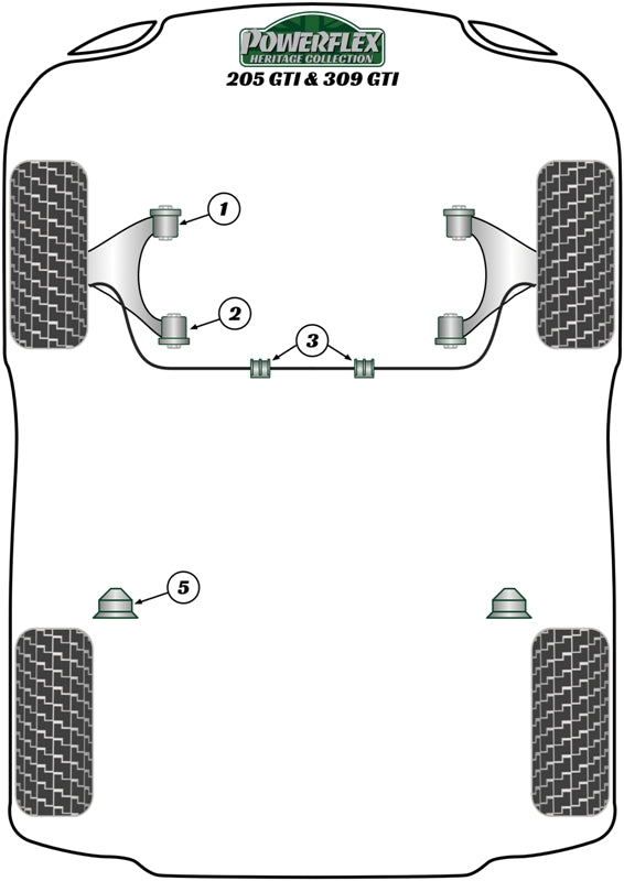 Peugeot Front Wishbone Rear Bush