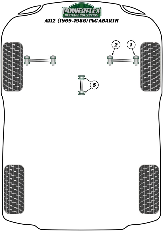 Autobianchi A112 inc Abarth (1969 - 1986) Engine Stabilizer Bush