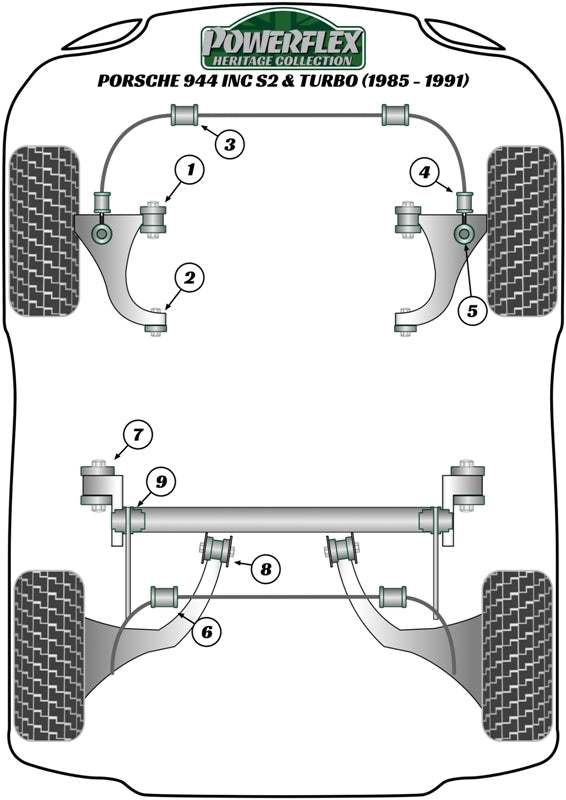 Porsche Rear Axle Carrier Outer Mounting