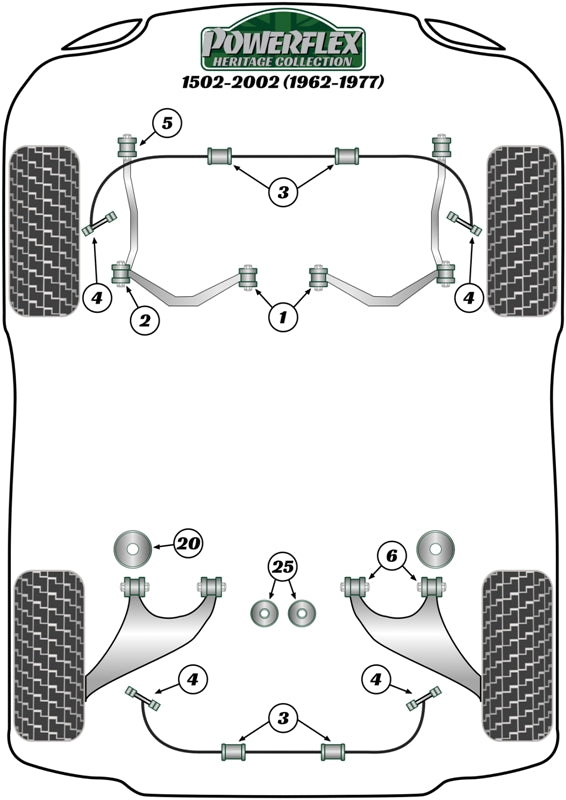 BMW 02 Series Rear Diff Rear Mounting Bush