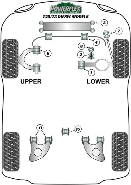 Volkswagen Transporter Front Radius Rod Bush