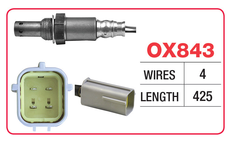 NISSAN X-TRAIL Oxygen/Lambda Sensor - OX843