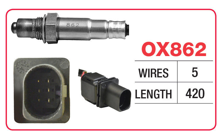 AUDI A5 Oxygen/Lambda Sensor - OX862